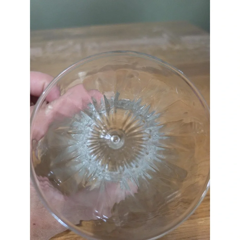 2 Vtg Home Interiors HomCo Chantilly  Glass Bell Peg Votive Candle Holder